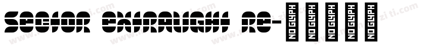 Sector ExtraLight Re字体转换